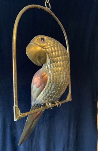 Mid Century Sergio Bustamante Parrot Sculpture