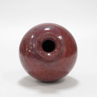 DAVID CRESSEY Earthgender Ceramic Vase Red Glaze Vintage California Modern 70s 10