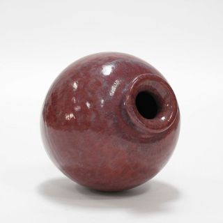 DAVID CRESSEY Earthgender Ceramic Vase Red Glaze Vintage California Modern 70s 11