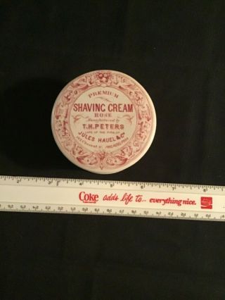 Antique Jules Hauel & Co.  Shaving Cream Pot Lid