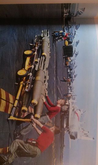 USS Kitty Hawk 1966 - 67 Vietnam Aircraft Carrier Cruise Book w/Mail Jacket 10