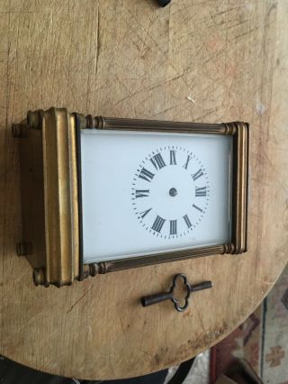 Vintage Brass Carriage Clock Spares/repairs - French