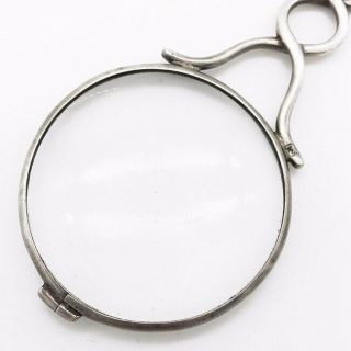 Antique English Sterling Silver Magnifying Glass Antique Magnifying Glass Loupe 10
