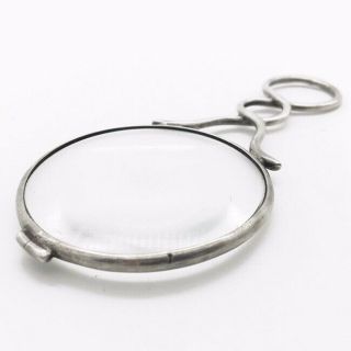 Antique English Sterling Silver Magnifying Glass Antique Magnifying Glass Loupe 11
