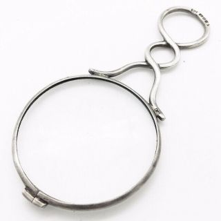Antique English Sterling Silver Magnifying Glass Antique Magnifying Glass Loupe 3