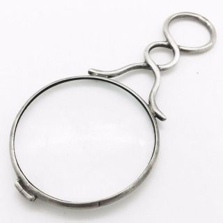 Antique English Sterling Silver Magnifying Glass Antique Magnifying Glass Loupe 5