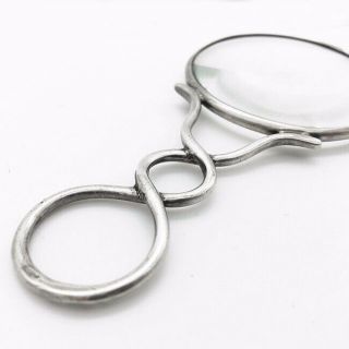 Antique English Sterling Silver Magnifying Glass Antique Magnifying Glass Loupe 6