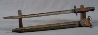 Wwi 1915 Remington British 1907 Smle Lee Enfield Bayonet Us Modified Scabbard