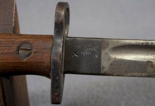WWI 1915 Remington British 1907 SMLE Lee Enfield Bayonet US Modified Scabbard 4