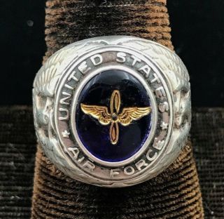 Vintage United States Air Force Sterling Silver Ring