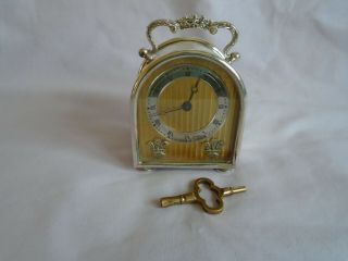 Vintage Solid Silver Limited Edition Charles Frodsham Hump Back Clock In Gwo