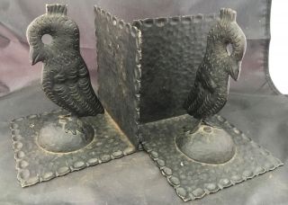 Ars & Crafts Hand Hammered Owl Bookends