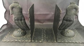 Ars & Crafts Hand Hammered Owl Bookends 2