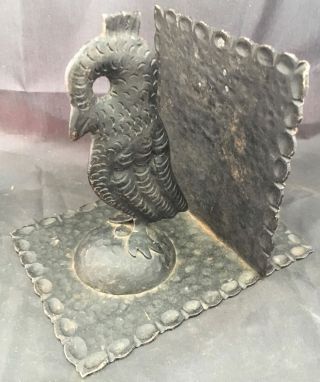 Ars & Crafts Hand Hammered Owl Bookends 3
