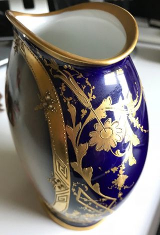 Hand Painted Vase with Vienna Imitation Beehive 