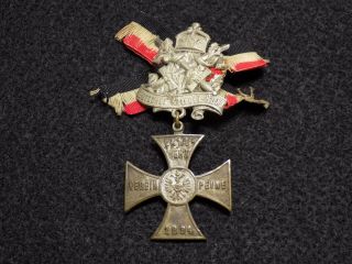 Wwi Imperial German Army Veterans Badge Deutscher Krieger Bund
