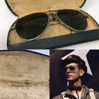 Wwii Named And Serial Number Written World War Ii Aviator Flying Sunglasses