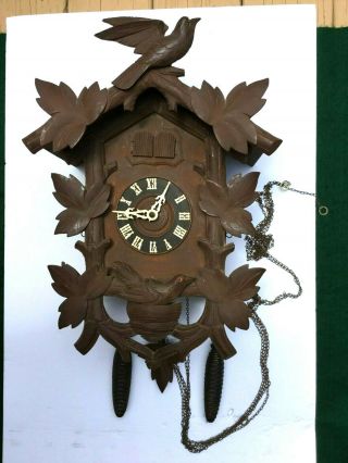 Antique Cuckoo Clock Ca 1920 Finish