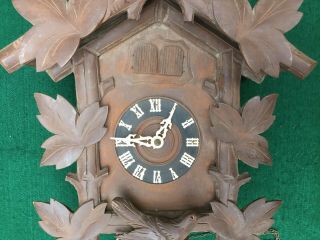 Antique Cuckoo Clock ca 1920 Finish 6