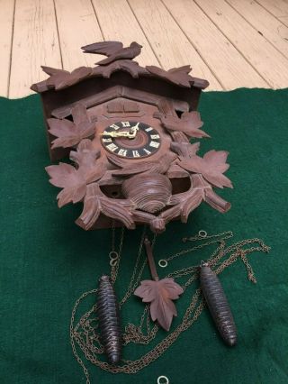 Antique Cuckoo Clock ca 1920 Finish 8