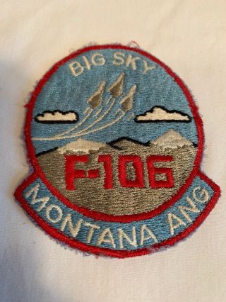 Montana Air National Guard Ang F - 106 Big Sky Military Patch