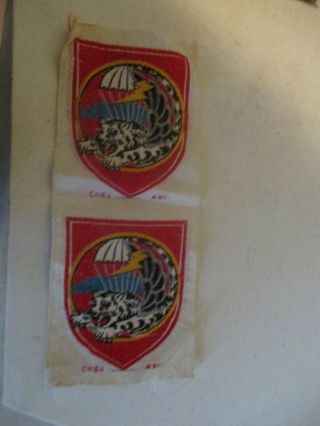 Two Uncut South Vietnamese Airborne Patches