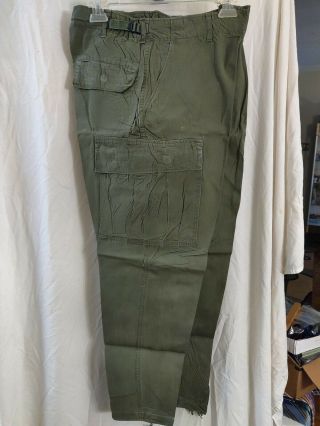 Us Army Jungle Fatigue Trousers Ripstop 1968 Regular Medium -