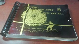 U.  S.  Army Xviii Airborne Corps Quick Kick Vii Puerto Rico John W.  Bowen Book M