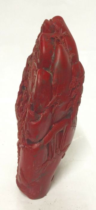 Chicken blood boulder.  Qing/Ming Period. 6