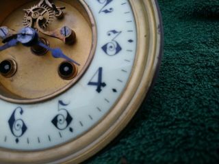 Antique A.  D Mougin,  French Clock Movement,  Dial Etc Visible Escapement 6