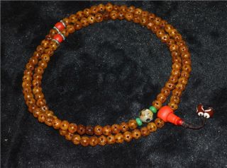 Tibetan antique bracelet prayer beads mala rosary tibet necklace old kapala 10