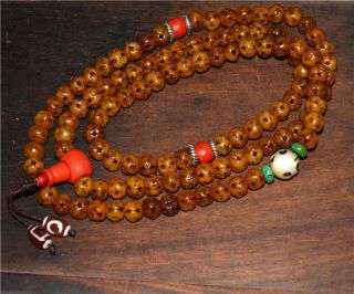 Tibetan antique bracelet prayer beads mala rosary tibet necklace old kapala 2