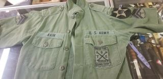 United States Army Vietnam Era Shirt With Patches