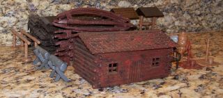 Bachmann Plasticville Log Cabin Rustic Fence Frontier Pioneer Outpost & Access. 4