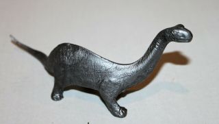 Vintage Marx Silver Brontosaurus Prehistoric Playset Dinosaur