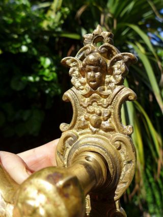 Vintage / antique brass door handle with brass covers project 01 - 09 2