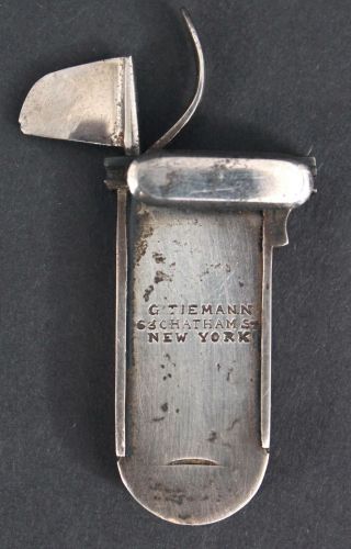 Antique 19thC Tiemann Medical Doctors Silver Scarificator Spring Lancet Fleam 5