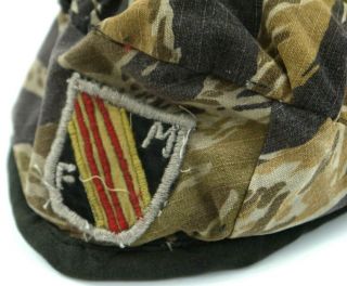 VINTAGE MIKE FORCE beret military TIGER STRIPE US ARMY special forces hat cap 2