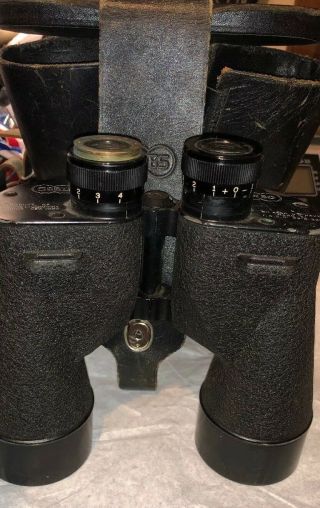 Wwii Usn Us Navy Sard Mark 21 Binoculars W Case Vintage Military Great Find