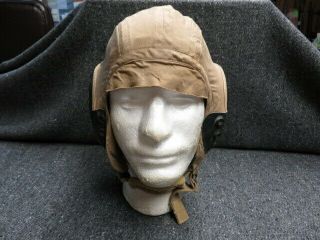 Wwii Us Army Air Force Type A - 10a Summer Flying Helmet -