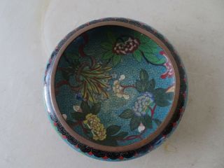 Fine 18th Century Chinese Cloisonne Enamel Flowered Bowl,  Marked