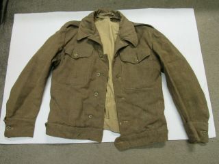 WW2 US ETO Field Jacket British Made 2nd Pattern Wool ROUGH 12