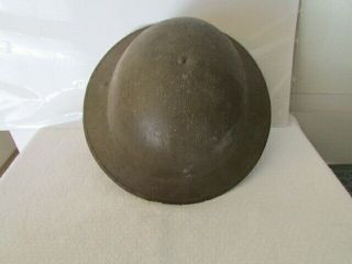 World War 2 Army Doughboy Metal Vintage Green Helmet