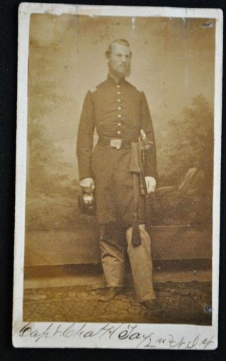 Cdv,  Capt.  Charles H.  Tay,  2nd Regiment Jersey Vols.  Infantry