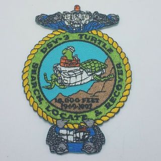 Vintage 1997 Dsv Turtle Us Navy Ships Patch - Vibrant Color.  And Perfect