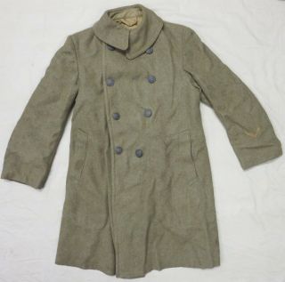 Ww1 Vintage Us Army Issue Doughboy Soldier Overcoat Greatcoat