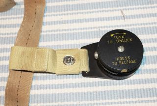 WWII RAF Parachute Type Harness with Post War Quick Release Buckle 3