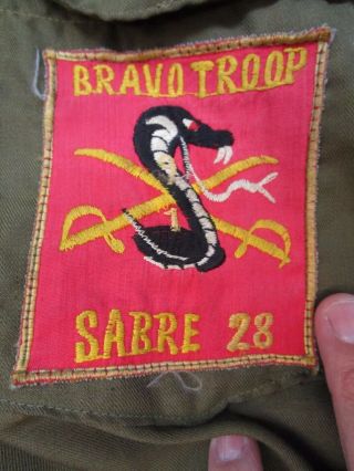 Shirt Army Aviation Crew Member,  1st Calvary,  bravo Troop Sabre 28 7