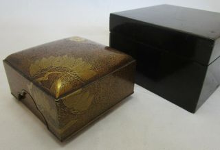 Antique Japanese Lacquer Box,  Meiji Period,  Wow