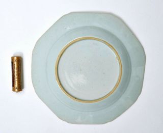 18C Qianlong Chinese Export Famille Rose Porcelain Dish Plate Mandarin Figure 6